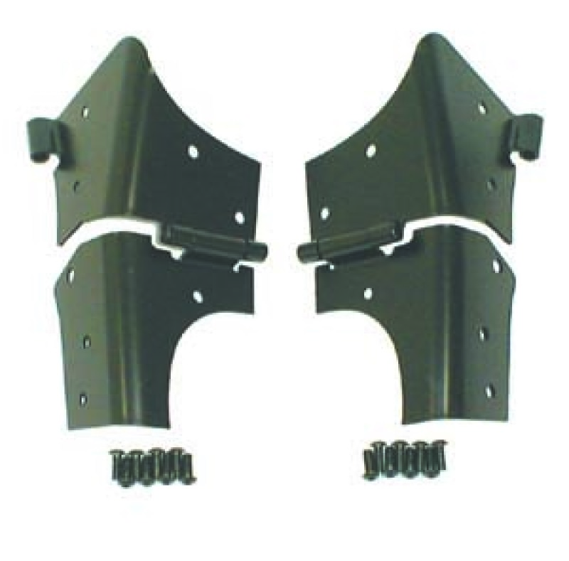 Jeep Wrangler Windshield Hinge - Rugged Ridge - Direct Fit - Black - `97-`06